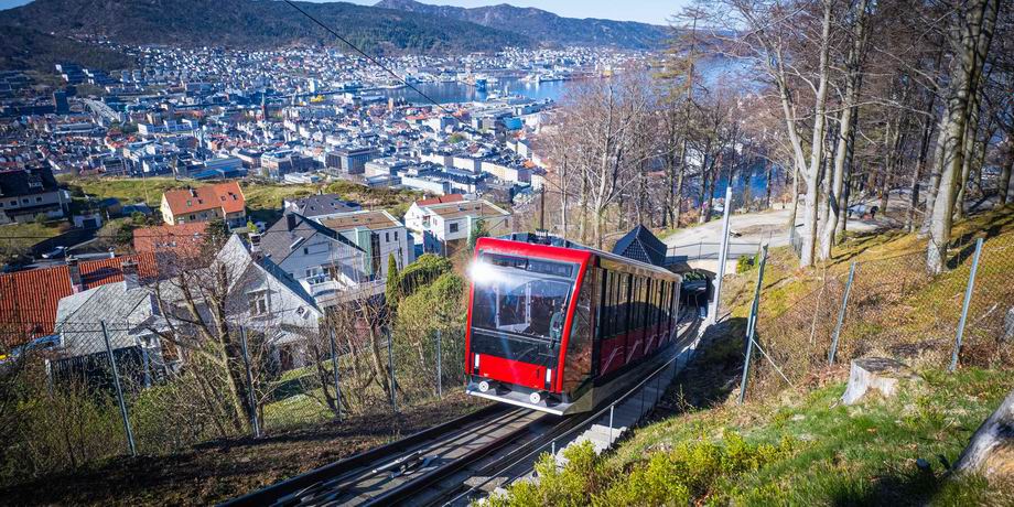 Floibanen sikló Bergen