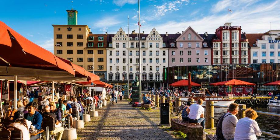 bergen látnivalók -  fisketorget